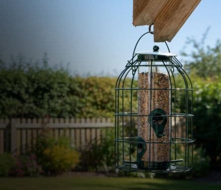 GRAND PATIO-style bird feeder in a UK garden, Cheaper-Online.co.uk