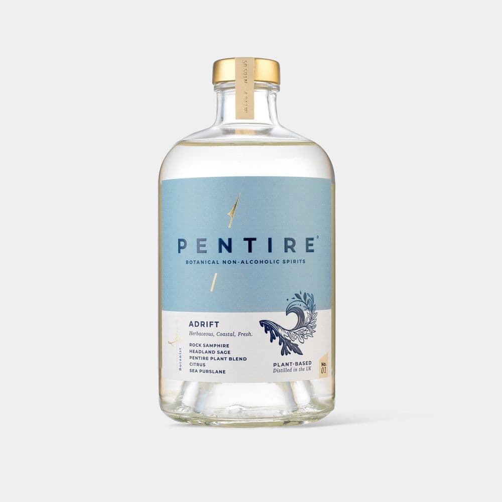 Pentire Adrift botanical non-alcoholic spirit bottle