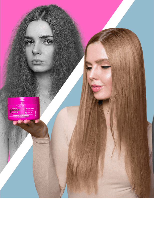 Brazilian Bondox Expert thermo multi-control mask jar, before and after smoothing result