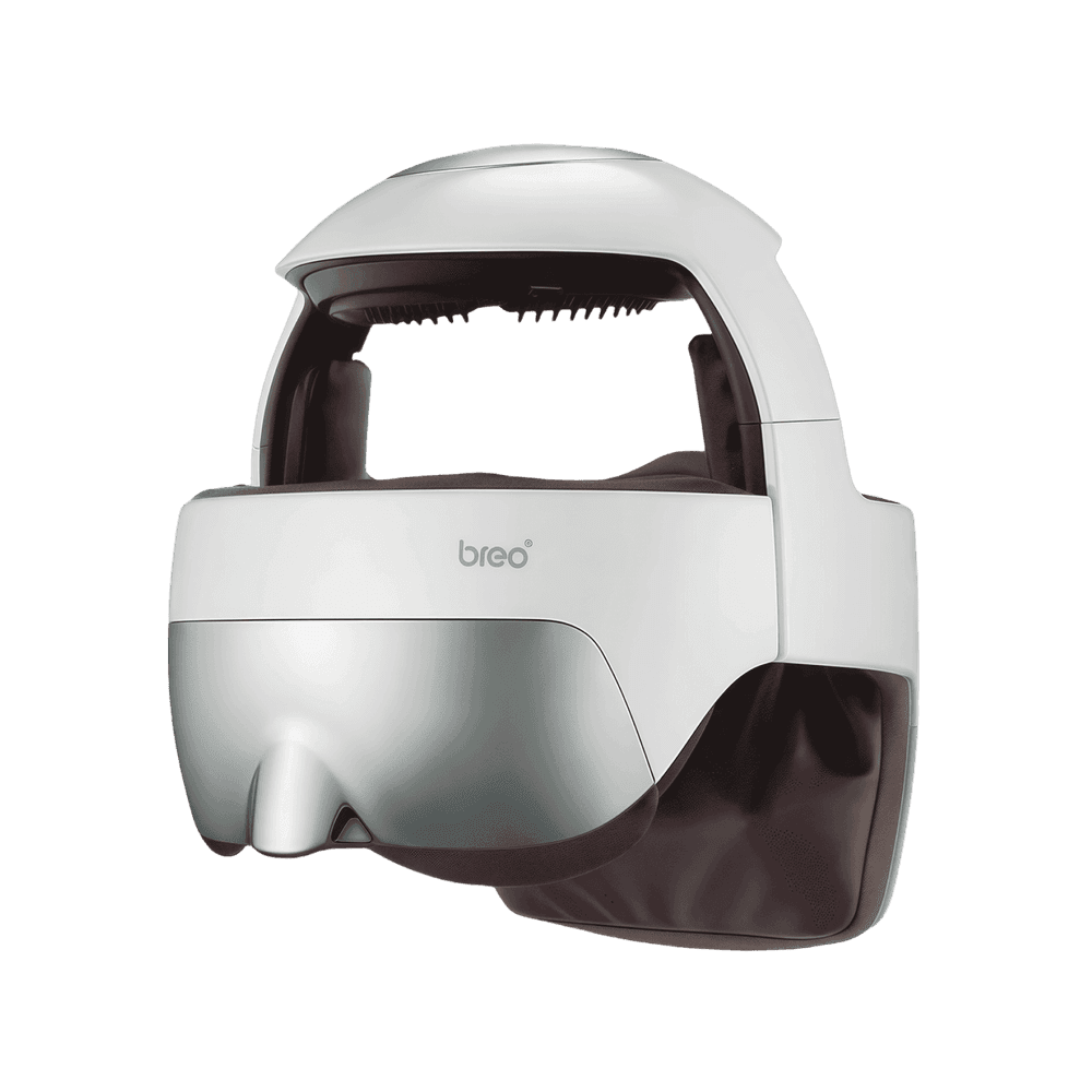 Breo iDream 5S head massager with heat, air pressure and audio for stress relief
