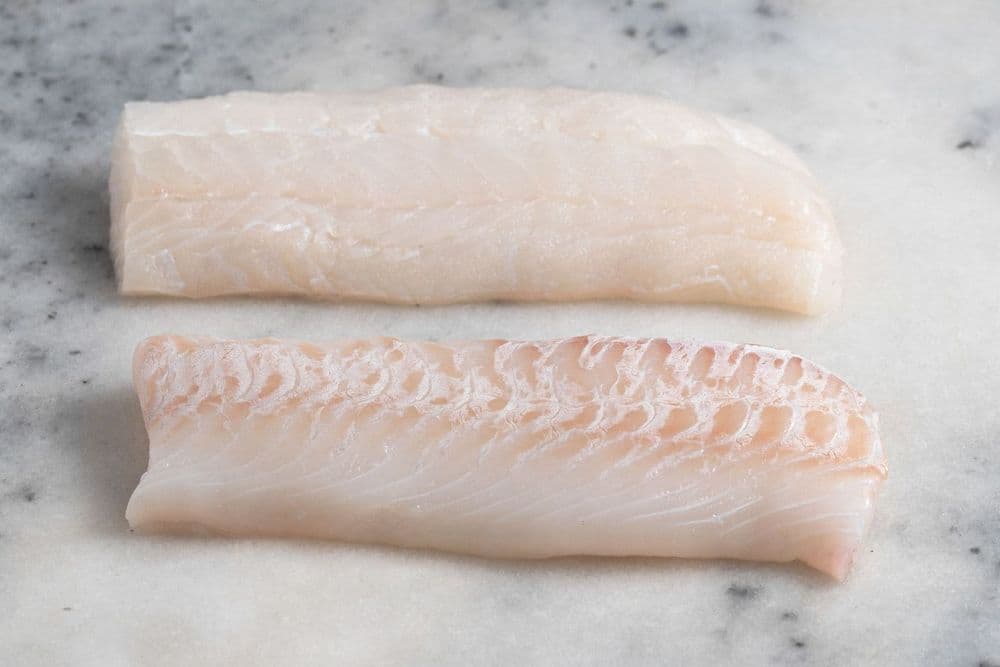 Regal Fish Supplies Cod Loin portions, showing the firm, clean white flesh
