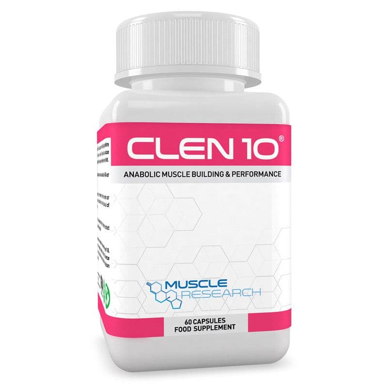 Muscle Research Clen 10 anabolic performance capsules bottle